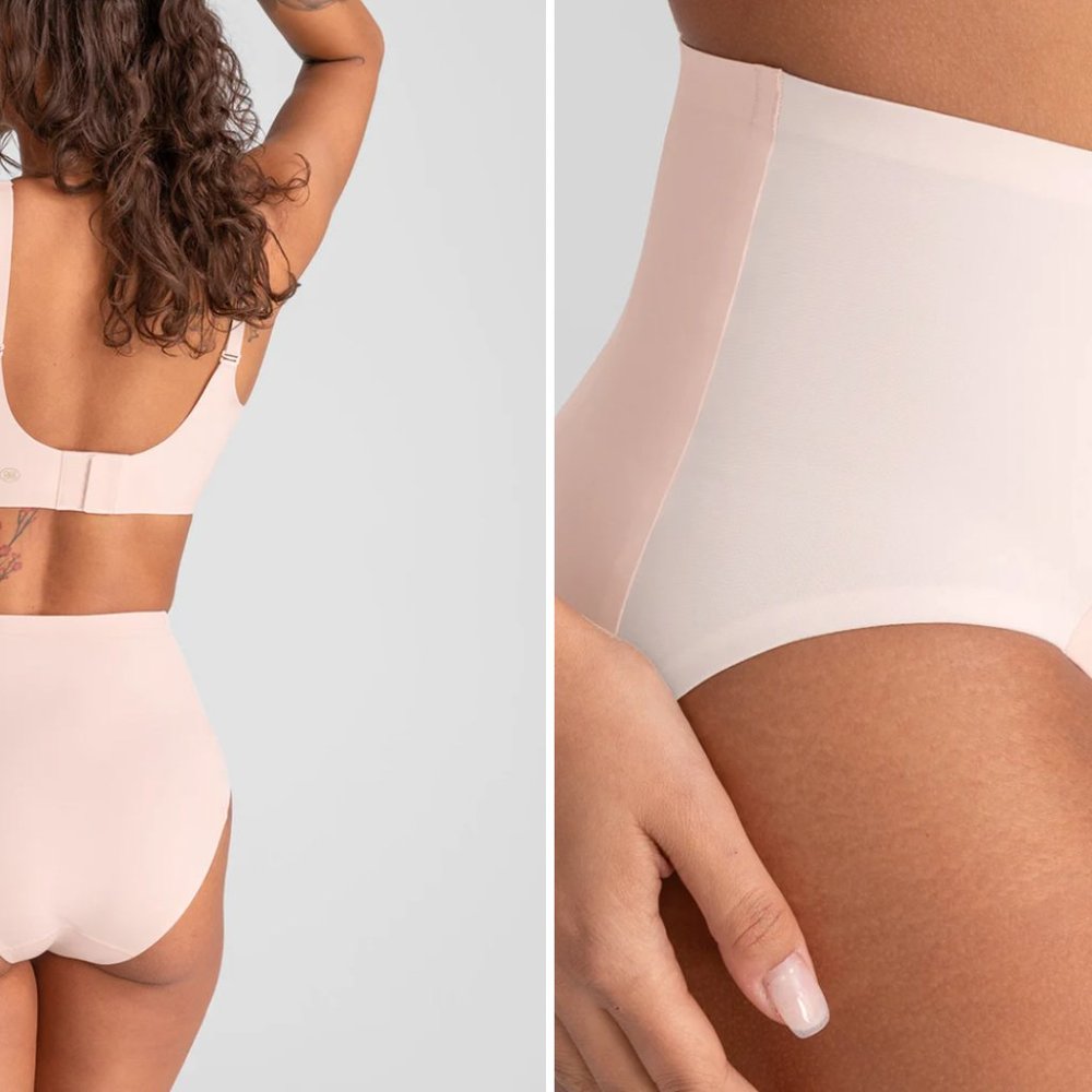 NWT CrossOver Brief in Petal, Large